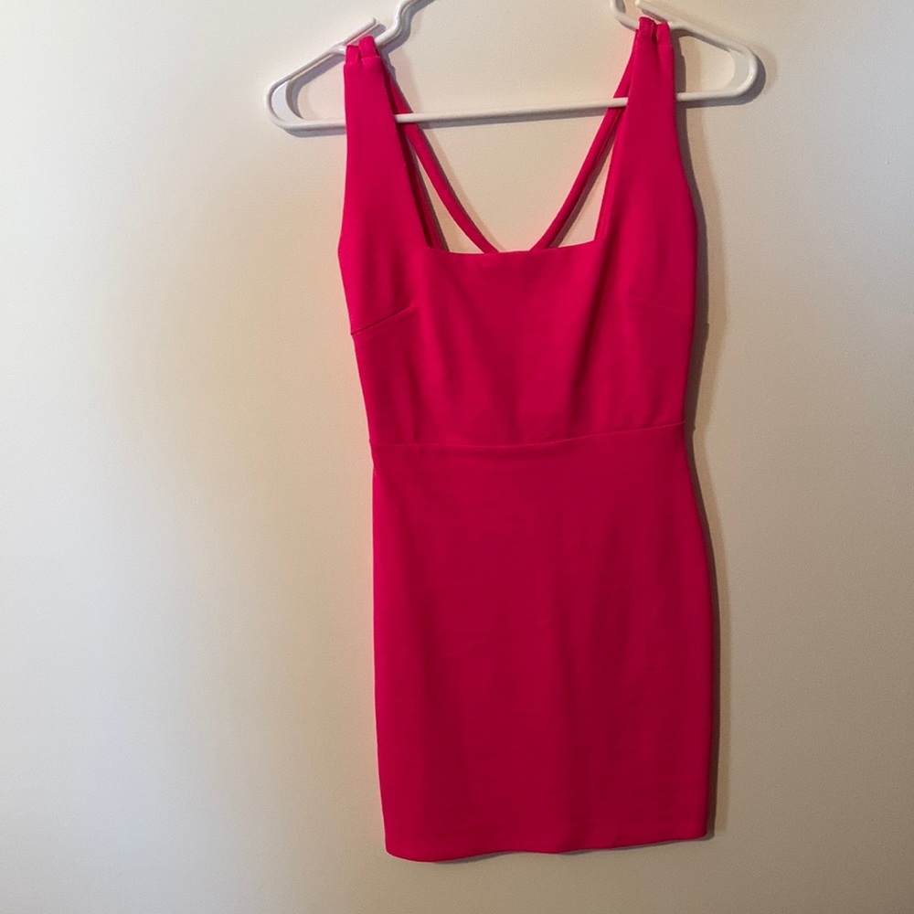 Hot pink dress